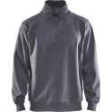 Blåkläder 3365-1048 Sweatshirt Jersey (1/2 Rits) Grijs maat 4XL