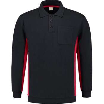 Tricorp Polosweater Bi-Color - Workwear - 302001 - Navy-Rood - maat S