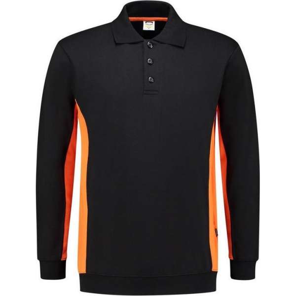 Tricorp 302003 Polosweater Bicolor Zwart/Oranje maat XXL Tricorp 302003 Polosweater Bicolor Zwart/Oranje maat XXL