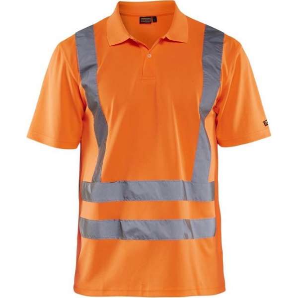 Blåkläder 3310-1009 Piqué Polo High Vis Oranje maat XXL Blåkläder 3310-1009 Piqué Polo High Vis Oranje maat XXL