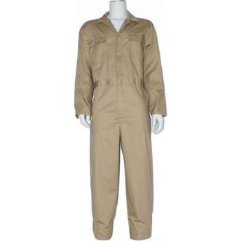 GAEVE Overall 100% katoen met rits kaki maat 57