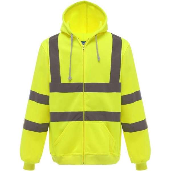 RWS vest, met rits en capuchon, S t/m 3XL S Geel RWS vest, met rits en capuchon, S t/m 3XL S Geel