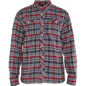 Blåkläder 3299-1137 Overhemd flanel Heren Marineblauw/Rood maat M