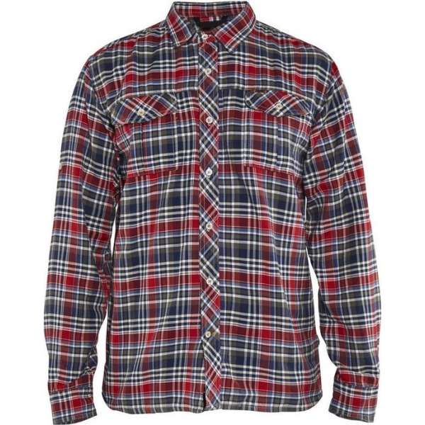 Blåkläder 3299-1137 Overhemd flanel Heren Marineblauw/Rood maat M Blåkläder 3299-1137 Overhemd flanel Heren Marineblauw/Rood maat M