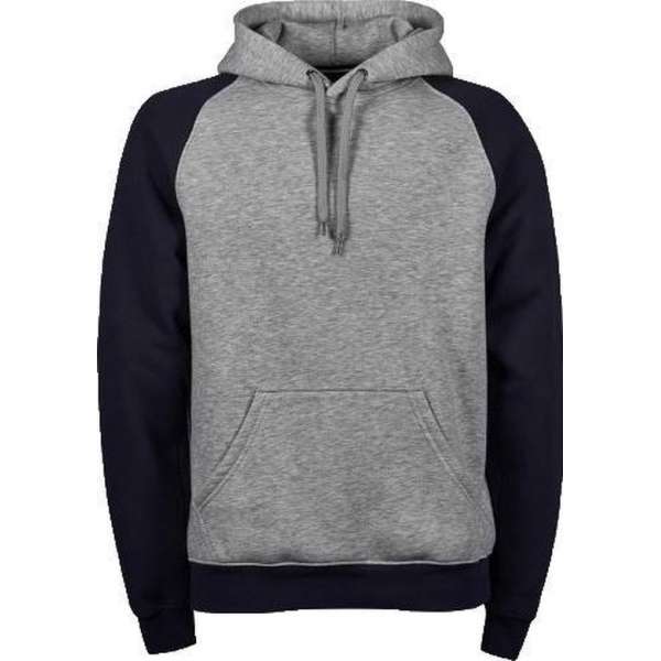 Tee Jays TWO-TONE HOODED Sweatshirt Grijs/Marineblauw3XL Tee Jays TWO-TONE HOODED Sweatshirt Grijs/Marineblauw3XL
