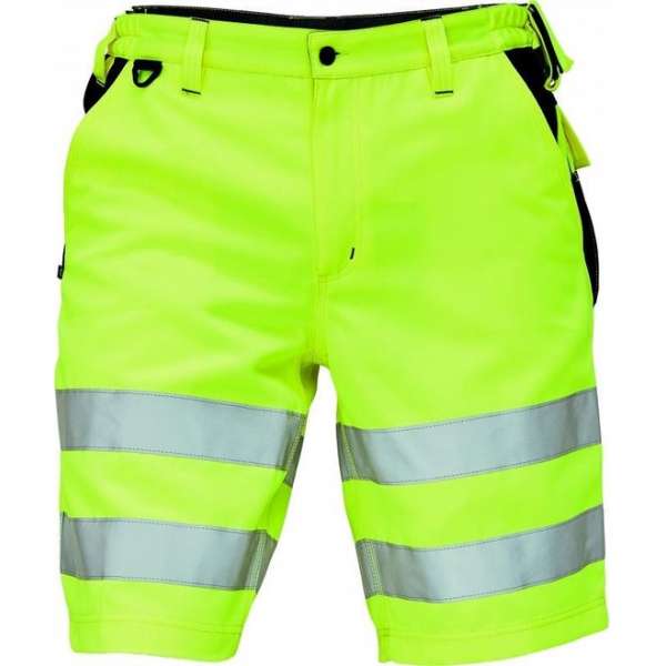 Korte werkbroek Knoxfield Hi-vis geel maat 58 Korte werkbroek Knoxfield Hi-vis geel maat 58