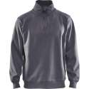Blåkläder 3365-1048 Sweatshirt Jersey (1/2 Rits) Grijs maat L