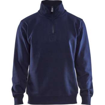 Blåkläder 3365-1048 Sweatshirt Jersey (1/2 Rits) Marineblauw maat XXL