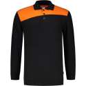 Tricorp Polo Sweater Bicolor Naden 302004 Zwart / Oranje - Maat 5XL