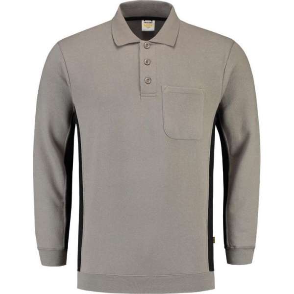 Tricorp Polosweater Bi-Color - Workwear - 302001 - Grijs-Zwart - maat 7XL Tricorp Polosweater Bi-Color - Workwear - 302001 - Grijs-Zwart - maat 7XL