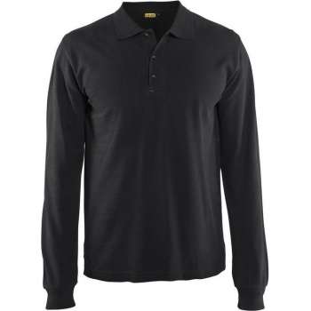 Blåkläder 3388-1050 Piqué long sleeve Zwart maat L