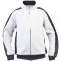 Sweatvest/sweater Assent Mildura schilder/stucadoor wit/antraciet XXL