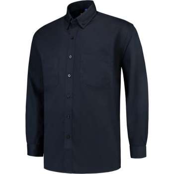 Tricorp 701004 Werkhemd Lange Mouw Basis Marineblauw maat L