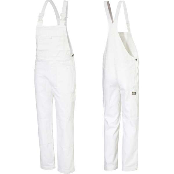 Ultimate Workwear - Amerikaanse Overall WENEN (tuinbroek, BIB, bretelbroek) - katoen 100% 320g/m2- Wit Ultimate Workwear - Amerikaanse Overall WENEN (tuinbroek, BIB, bretelbroek) - katoen 100% 320g/m2- Wit