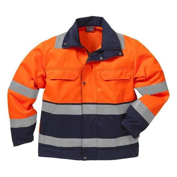 Fristads jack 100001 fluororanje/donkerblauw Fristads jack 100001 fluororanje/donkerblauw