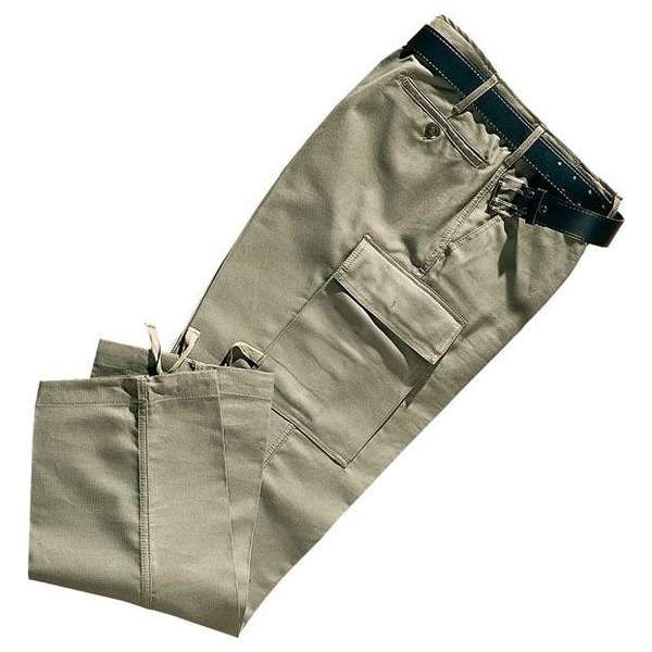Duitse legermoleskin werkbroek, kleur olijf. maat 48