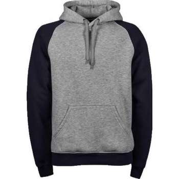 Tee Jays TWO-TONE HOODED Sweatshirt Grijs/MarineblauwXL