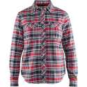 Blåkläder 3209-1137 Dames overhemd flanel Marineblauw/Rood maat XL