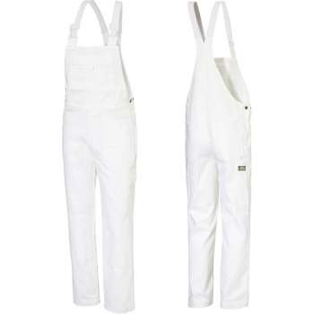 Ultimate Workwear - Amerikaanse Overall WENEN (tuinbroek, BIB, bretelbroek) - katoen 100% 320g/m2- Wit