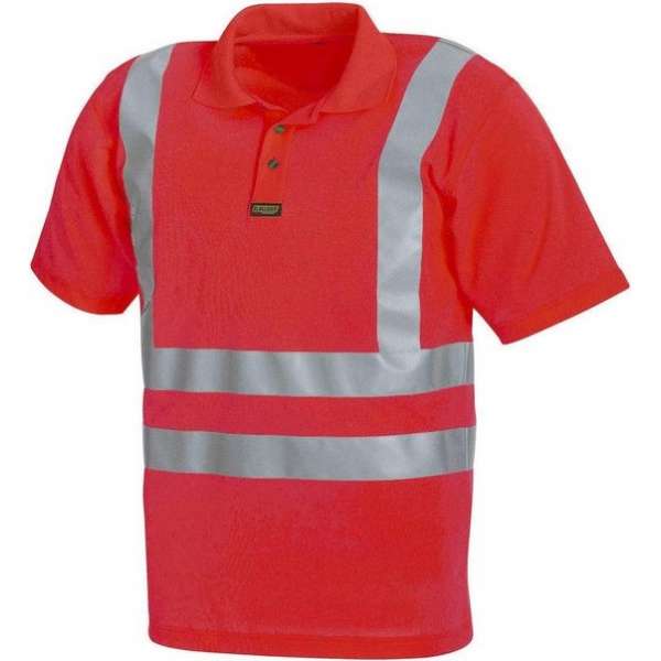 Blåkläder 3311-1009 Piqué Polo High Vis Rood Highviz maat M Blåkläder 3311-1009 Piqué Polo High Vis Rood Highviz maat M