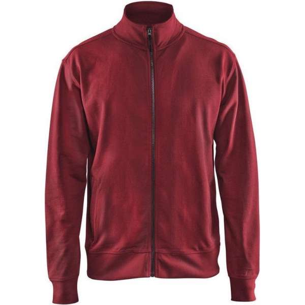 Blåkläder 3371-1158 Sweatshirt met rits Rood maat M Blåkläder 3371-1158 Sweatshirt met rits Rood maat M