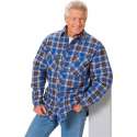 Houthakkershirt, blauw geruit, maat 2XL