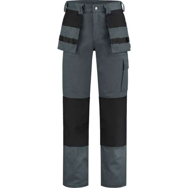 EM Workwear Werkbroek 100% katoen grijs-zwart maat 46 EM Workwear Werkbroek 100% katoen grijs-zwart maat 46