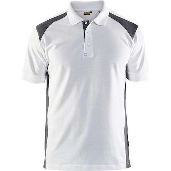 Blåkläder Polo Pike 3324 - Wit / Donkergrijs - Maat L Blåkläder Polo Pike 3324 - Wit / Donkergrijs - Maat L
