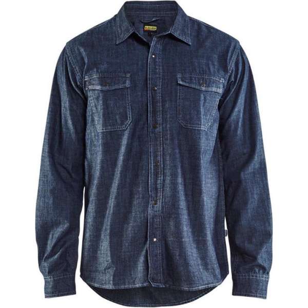 Blåkläder 3295-1129 Denim Shirt Marineblauw maat XS Blåkläder 3295-1129 Denim Shirt Marineblauw maat XS
