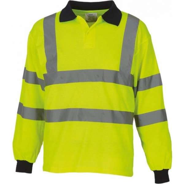 RWS polo met lange mouwen, in verschillende maten M Geel RWS polo met lange mouwen, in verschillende maten M Geel