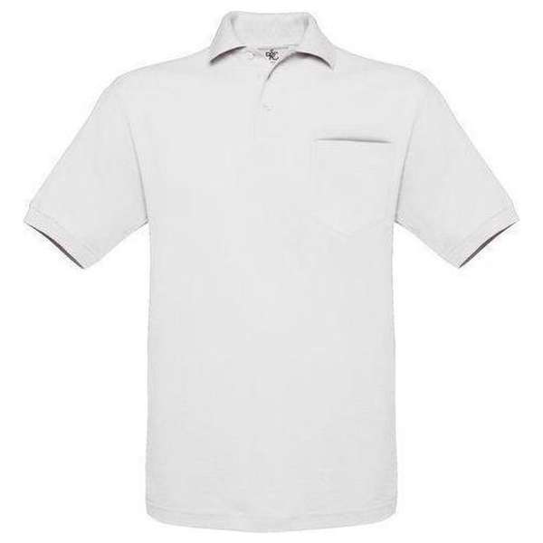Polo B&C Safran Pocket Kleur Ash Maat XL (onbedrukt - 2 stuks) Polo B&C Safran Pocket Kleur Ash Maat XL (onbedrukt - 2 stuks)