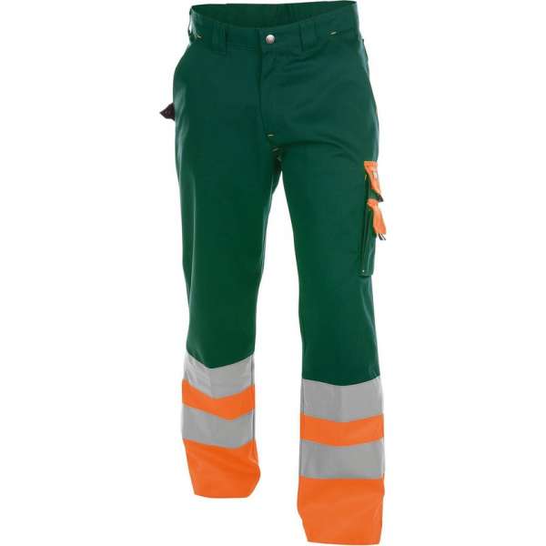 Dassy Omaha Hoge zichtbaarheidsbroek 200620 (300 g/m2) - binnenbeenlengte Standaard (81-86 cm) - Flessengroen/Fluo-Oranje - 58 Dassy Omaha Hoge zichtbaarheidsbroek 200620 (300 g/m2) - binnenbeenlengte Standaard (81-86 cm) - Flessengroen/Fluo-Oranje - 58