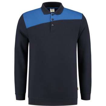 Tricorp Polo Sweater Bicolor Naden 302004 Navy / Koningsblauw - Maat 5XL