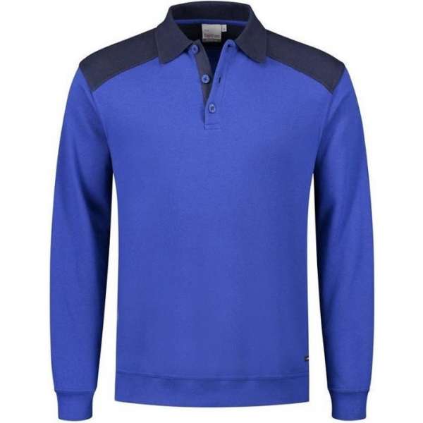 Santino Tesla 2color Polo-sweater (280g/m2) - Blauw | Marine - L Santino Tesla 2color Polo-sweater (280g/m2) - Blauw | Marine - L