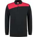 Tricorp Polo Sweater Bicolor Naden 302004 Zwart / Rood - Maat XXL