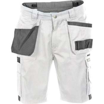 Dassy MONZA Korte Schildersbroek Wit/GrijsNL:66 BE:64