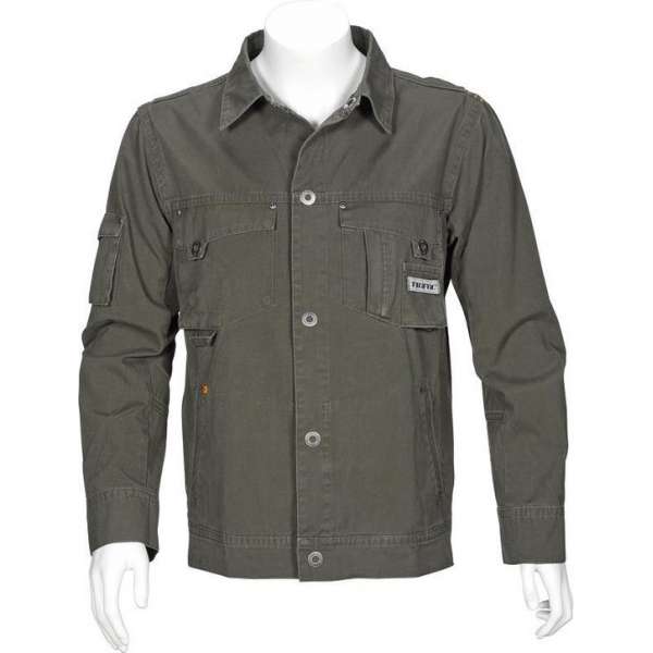 T'RIFFIC STORM Combi jack Canvas wash 100% katoen Olijfgroen - Maat 48 T'RIFFIC STORM Combi jack Canvas wash 100% katoen Olijfgroen - Maat 48