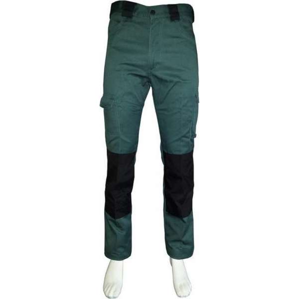 Yoworkwear Werkbroek katoen/polyester flessengroen maat 49 Yoworkwear Werkbroek katoen/polyester flessengroen maat 49
