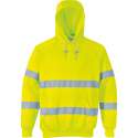 Portwest Hi-vis hooded sweatshirt, Geel, Maat L