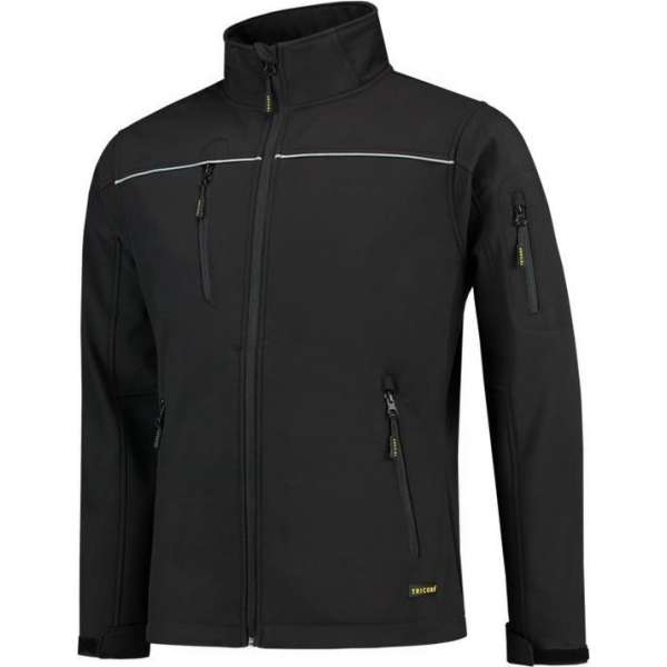 Tricorp soft shell jack - Workwear - 402006 - zwart - maat L