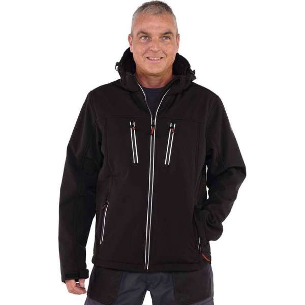 STØRVIK Softshell Werkjas Teddy Gevoerd Heren Zwart - Maat 2XL - CLIVE STØRVIK Softshell Werkjas Teddy Gevoerd Heren Zwart - Maat 2XL - CLIVE