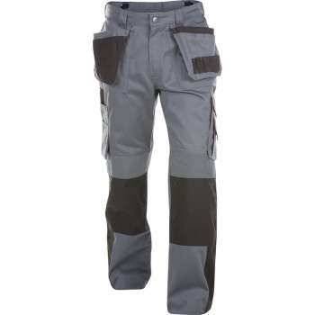 Dassy Seattle Women Tweekleurige holsterzakkenbroek met kniezakken voor dames 200668 - Cementgrijs/Zwart - 46