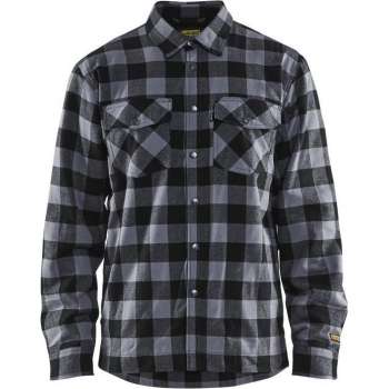 Blåkläder 3225-1131 Overhemd Flanel Gevoerd Donkergrijs/Zwart maat M