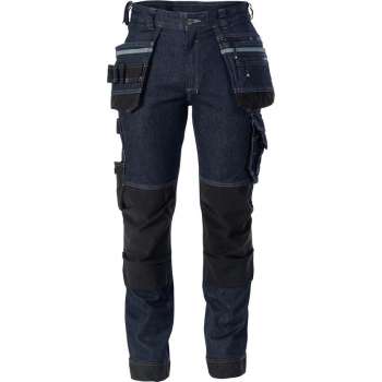 DASSY Melbourne Stretch Spijker Werkbroek Marineblauw/Zwart