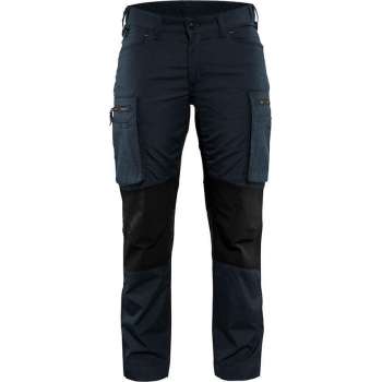 Blaklader Dames Service werkbroek Stretch 7159-1845 - Vrouwen - Dark Navy/Zwart - 42
