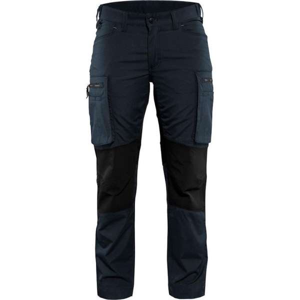 Blaklader Dames Service werkbroek Stretch 7159-1845 - Vrouwen - Dark Navy/Zwart - 42 Blaklader Dames Service werkbroek Stretch 7159-1845 - Vrouwen - Dark Navy/Zwart - 42