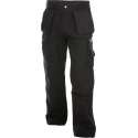 Dassy Texas Canvas holsterzakkenbroek met kniezakken 200595 - binnenbeenlengte Standaard (81-86 cm) - Zwart - 48