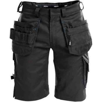 DASSY Trix D-Flex Korte Werkbroek Stretch Zwart