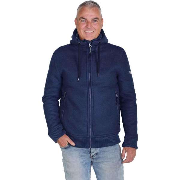 STØRVIK Gebreid Vest Winddicht Borgvoering Heren Staalblauw - Maat 3XL - TORRE STØRVIK Gebreid Vest Winddicht Borgvoering Heren Staalblauw - Maat 3XL - TORRE