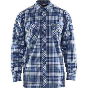 Blåkläder 3290-1130 Overhemd Flanel Gevoerd Korenblauw/Marineblauw maat XL